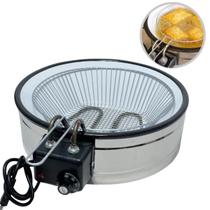 Tacho Esmaltado Fritadeira Elétrica 7L 110V Profissional Tacho Esmaltado Fritadeira Elétrica 7L 110V Profissional