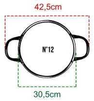 Tacho Esmaltado Nº 12 - 2,5 Litros Para Fritura