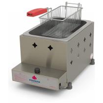 Tacho Fritador Retangular Fritura 1 Cesto Gas 5 Litros Óleo PR-10G - Progás