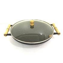 Tacho Fundido 32 Cm Com Tampa De Vidro