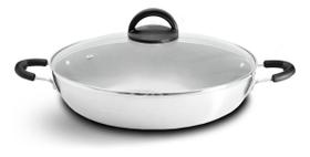 Tacho Paellera Nº28 Antiaderente Com Tampa De Vidro Da Arnix