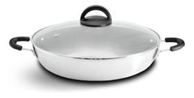 Tacho Paellera Nº32 Antiaderente Com Tampa De Vidro Tacho Paellera Nº32 Antiaderente Com Tampa De Vidro