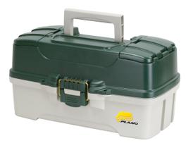 Tackle Box Plano de 3 bandejas com acesso superior duplo, verde escuro
