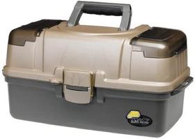 Tackle Box Plano Large de 3 bandejas com acesso superior, cinza