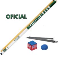 Taco de Sinuca/Bilhar Profissional Rosca Desmontável 1/2 Palmeiras Troféu Oficial Capa Giz Sola