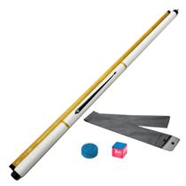 Taco de Sinuca Desmontável Cruz de Malta Simples Branco Taco de Sinuca Desmontável Cruz de Malta Simples Branco