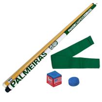 Taco de Sinuca Desmontável Oficial do Palmeiras Branco Tacos Brasil