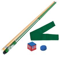 Taco de Sinuca Desmontável Oficial do Palmeiras Verde e Branco Troféu Tacos Brasil Taco de Sinuca Desmontável Oficial do Palmeiras Verde e Branco Troféu Tacos Brasil