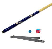 Taco de Sinuca Inteiriço Raio Azul - Taco Bilhar Inteiro