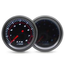 Tacômetro Automático 0-8000 RPM com Lente de Fumaça e LED Branco - 252mm para Carro Tacômetro Automático 0-8000 RPM com Lente de Fumaça e LED Branco - 252mm para Carro
