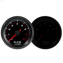 Tacômetro Automotivo Com Lente Fumê De 52mm, 0-8000 RPM, LED Branco E Luz Vermelha Para 1-8