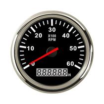 Tacômetro Com Luz De Fundo Vermelha De 85mm 0-8000RPM Para Automóveis, RVs E Barcos 12V 24V Com