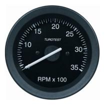 Tacometro Conta Giros 3500 Rpm 80mm 12v 24v C/ Regulagem