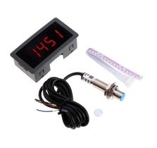 Tacômetro Digital com Display RPM e Sensor Hall Indutivo