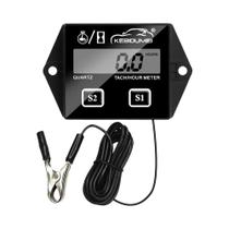 Tacômetro Digital Indutivo Com Medidor De Horas Para Motocicleta E ATV, Medidor De RPM Resetável Com Tacômetro Digital Indutivo Com Medidor De Horas Para Motocicleta E ATV, Medidor De RPM Resetável Com