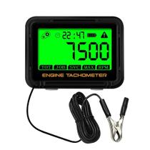 Tacômetro Digital Indutivo Para Motocicletas Com Medidor De Horas Do Motor Resetável E Luz De Fundo Tacômetro Digital Indutivo Para Motocicletas Com Medidor De Horas Do Motor Resetável E Luz De Fundo