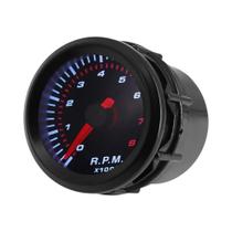 Tacômetro Digital LED Branco 12V Para Carros, Medidor De 0-8000 RPM Com Lente Fumê Para 1-8