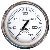 Tacômetro Faria Chesapeake Branco SS 4 - 6000 RPM (Gás) Tacômetro Faria Chesapeake Branco SS 4 - 6000 RPM (Gás)