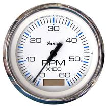 Tacômetro Faria Chesapeake White SS 4 W/horímetro 7000 RPM Tacômetro Faria Chesapeake White SS 4 W/horímetro 7000 RPM