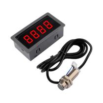 Tacômetro LED De 4 Dígitos DC8-24V Com Sensor De Proximidade Hall Para Motor