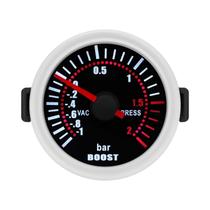 Tacômetro Universal De 52mm Com Lente Fumê Para Carros a Gasolina 12V, Medidor De Pressão De Turbo,