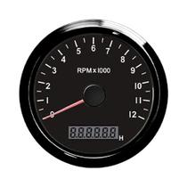 Tacômetro Universal De 85mm 3000-12000 RPM Ajustável Com Luz De Fundo Vermelha E Amarela Para Carro