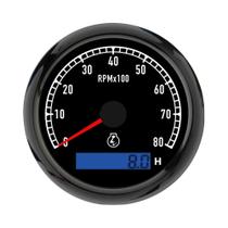 Tacômetro Universal ELING De 80mm LCD 3K 4K 6K 7K 8K RPM Com Luz De Fundo Em 7 Cores 12V 24V Para