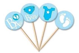 Tag Baby Menino com 12 un. Cód. 4953 Miss Embalagens Rizzo Confeitaria