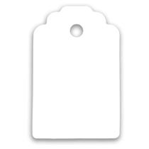Tag Branco com Furo 10un - Rizzo