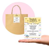 Tag Cartão de Agradecimento Pacote com 100 Peças Tam. 7,5 x 10,5 cm Tag Cartão de Agradecimento Pacote com 100 Peças Tam. 7,5 x 10,5 cm