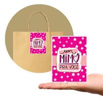 Tag Cartão de Agradecimento Pacote com 100 Peças Tam. 7,5 x 10,5 cm