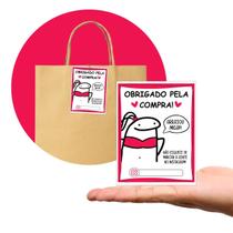 Tag Cartão de Agradecimento Pacote com 100 Peças Tam. 7,5 x 10,5 cm Tag Cartão de Agradecimento Pacote com 100 Peças Tam. 7,5 x 10,5 cm