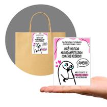 Tag Cartão de Agradecimento Pacote com 100 Peças Tam. 7,5 x 10,5 cm