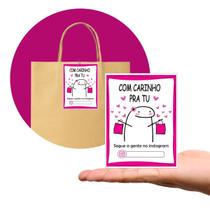 Tag Cartão de Agradecimento Pacote com 100 Peças Tam. 7,5 x 10,5 cm