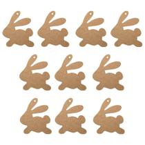 Tag Coelho de Páscoa Kraft - 10 Unidades