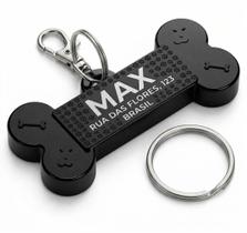Tag De Identificação Personalizada Para Coleira De Cachorro