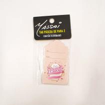 Tag de Páscoa De/Para Rosa - 10 unidades - Massai - Rizzo