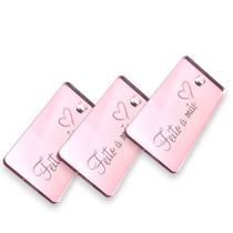 Tag Decorativa Acrílicas 3.0x1.0 cm Feito a Mão Rose Espelhado 10 Un Tag Decorativa Acrílicas 3.0x1.0 cm Feito a Mão Rose Espelhado 10 Un