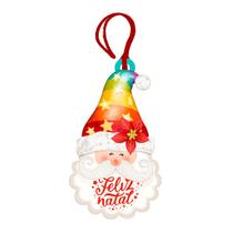 Tag Decorativa De Natal Papai Noel Gorro Arco íris Enfeite Pendurar Árvore De Natal Pinheirinho Em MDF Tag Decorativa De Natal Papai Noel Gorro Arco íris Enfeite Pendurar Árvore De Natal Pinheirinho Em MDF