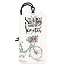 Tag Decorativa em MDF com Mensagem Motivacional Sonhos Placa Decorativa Mini 7x14 - TG003 Tag Decorativa em MDF com Mensagem Motivacional Sonhos Placa Decorativa Mini 7x14 - TG003