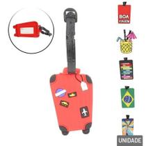 Tag Etiqueta Para Mala Silicone Resistente com Fecho Prático