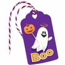 Tag Halloween Fantasma Boo Decorativas Aniversário 100uni