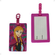 Tag Identificação de Bagagem Mochila Bolsa Viagem Mala Emborrachada Estampas de Personagens Diversos Frozen, Emogis, Panda, Unicórnio, Turma da Mônica