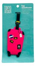 Tag Identificação de Bagagem Mochila Bolsa Viagem Mala Emborrachada Estampas de Personagens Diversos Frozen, Emogis, Panda, Unicórnio, Turma da Mônica