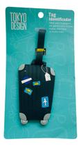 Tag Identificação de Bagagem Mochila Bolsa Viagem Mala Emborrachada Estampas de Personagens Diversos Frozen, Emogis, Panda, Unicórnio, Turma da Mônica