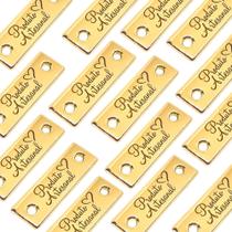 Tag Metal Decorativa 2.4x0.8 cm Produto Artesanal Dour 10Un