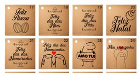 Tag / Mimo Cliente, Feito com carinho, Datas Kraf 100 unid c/ corda