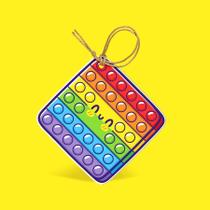 Tag Pop It Quadrado Festa Pop It 20 Unidades Rizzo Tag Pop It Quadrado Festa Pop It 20 Unidades Rizzo