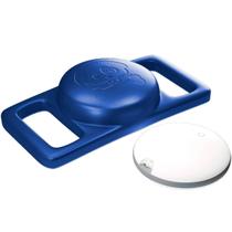 Tag Rastreador de Objetos Pets Malas GPS Faaftag + Case Coleira Azul
