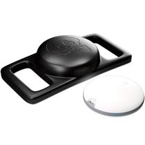 Tag Rastreador de Objetos Pets Malas GPS Faaftag + Case Coleira Preto
